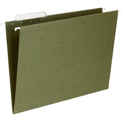 Business Source 1/3 Tab Cut Letter Recycled Hanging Folder (BSN17532)