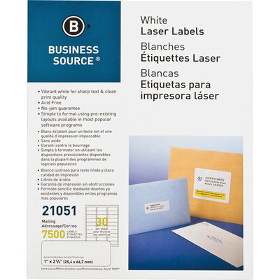 Business Source Bright White Premium-quality Address Labels (BSN21051)