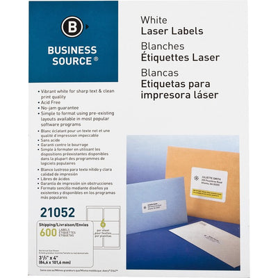 Business Source Bright White Premium-quality Address Labels (BSN21052)