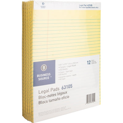 Business Source Micro-Perforated Legal Ruled Pads (BSN63105)