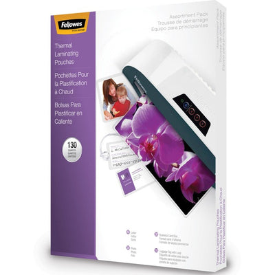 Fellowes Laminating Pouch Starter Kit, 130 pack (FEL5208502)