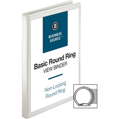 Business Source Round-ring View Binder (BSN09951)