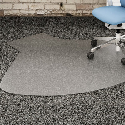 Lorell L-Workstation Medium-pile Chairmat (LLR69156)