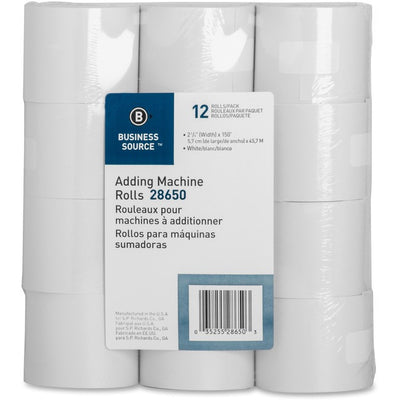 Business Source Receipt Paper - White (BSN28650)