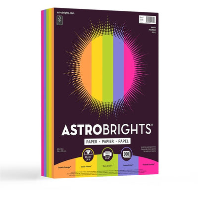 Astrobrights Color Copy Paper "Happy" , 5 Assorted Colours (NEE21289)