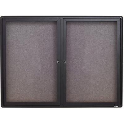 Quartet Enclosed Fabric-Covered Bulletin Board (QRT23643)