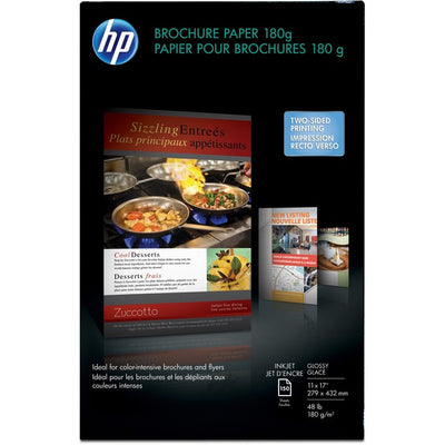 HP Glossy Inkjet Brochure Paper - White (HEWCG932A)