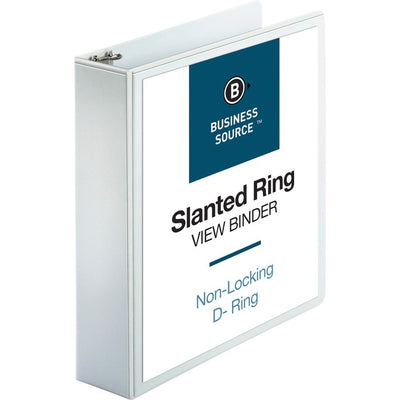 Business Source Basic D-Ring White View Binders (BSN28442)
