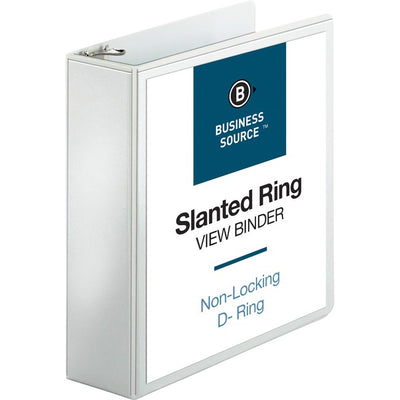 Business Source Basic D-Ring White View Binders (BSN28443)