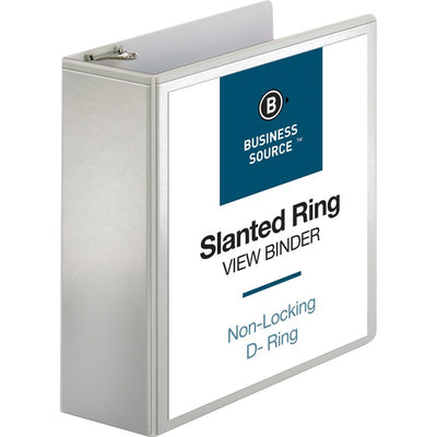 Business Source Basic D-Ring White View Binders (BSN28444)