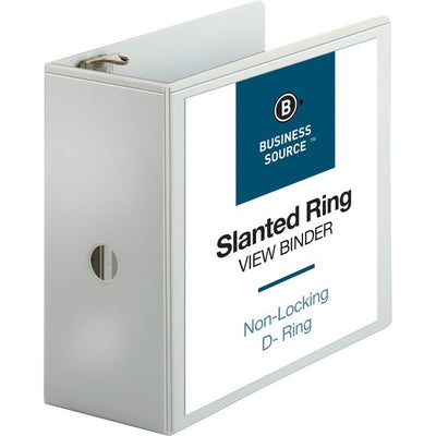 Business Source Basic D-Ring White View Binders (BSN28445)