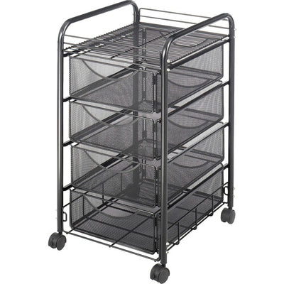 Safco Onyx Double Mesh Mobile File Cart (SAF5214BL)