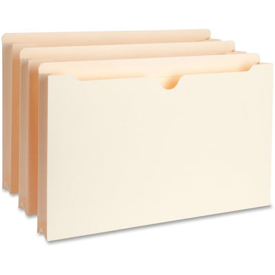 Business Source Straight Tab Cut Legal Recycled File Pocket (BSN65802)