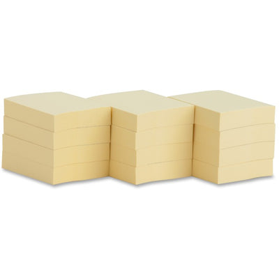 Business Source Yellow Repositionable Adhesive Notes (BSN36610)