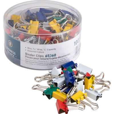 Business Source Colored Fold-back Binder Clips (BSN65360)