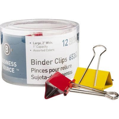Business Source Colored Fold-back Binder Clips (BSN65363)