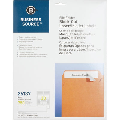 BLOCK-OUT F/FOLDER LABELS (BSN26137)