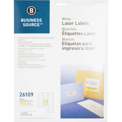 Business Source Bright White Premium-quality Address Labels (BSN26109)
