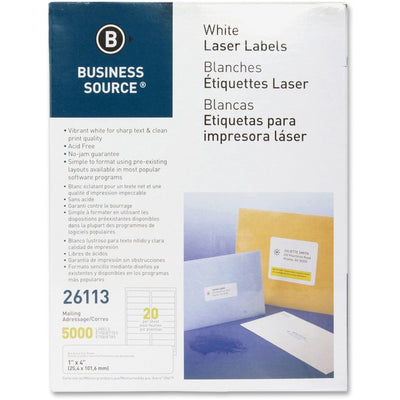 Business Source Bright White Premium-quality Address Labels (BSN26113)