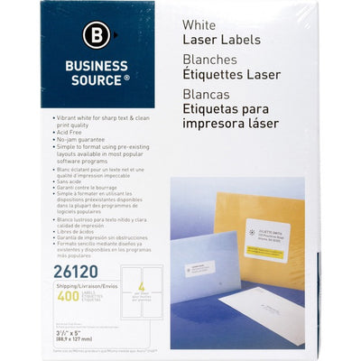 Business Source Bright White Premium-quality Address Labels (BSN26120)