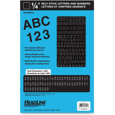 Headline Stick on Letters and Numbers (USS31741)