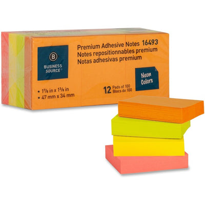 Business Source Premium Repostionable Adhesive Notes (BSN16493)
