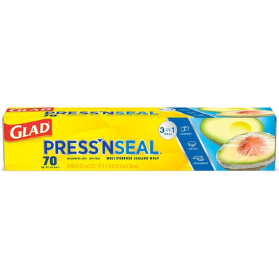 Glad 70 Square Foot Press'n Seal Food Plastic Wrap (CLO70441PAK5)
