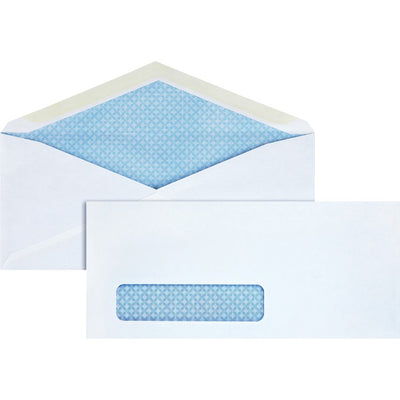 Business Source No. 10 Tinted Diagonal Seam Window Envelopes (BSN42205)