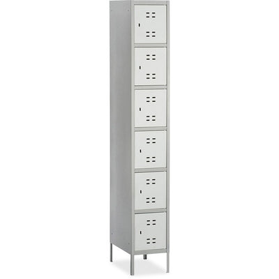 Safco Six-Tier Two-tone Box Locker with Legs (SAF5524GR)