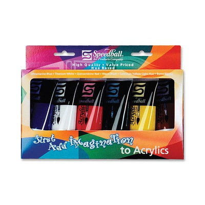 ACRYLIC PAINT, 75ml TUBE*6/ST (SBA7550)