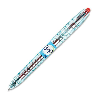 Pilot BeGreen B2P Retractable Gel Pen, Red, Fine 0.7 mm, Box of 10 (PILBGBLB2P7RD)