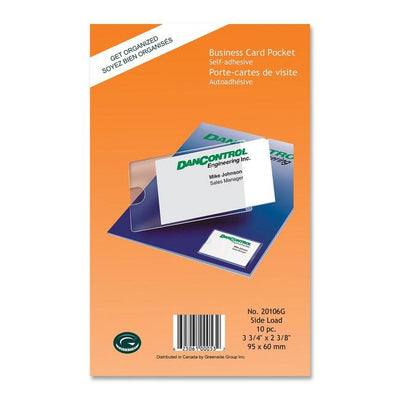 Greenside Self-Adhesive Business Card Pocket (GRN20106G)