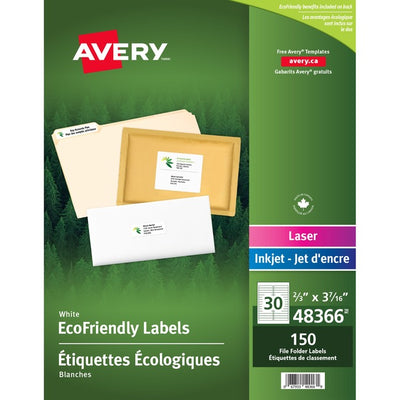 LABEL ECO FILING 3-7/16x2/3 (AVE48366)