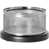 Rolodex Distinctions Punched Metal And Wood Paper Clip Dish, Black/Pewter (ROLE22625)