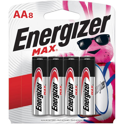 Energizer MAX Alkaline AA Batteries (EVEE91MP8)
