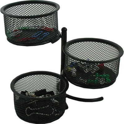 SWIVEL TOWER,3-TIER,BLK MESH (WNN12172)