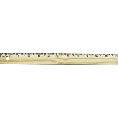 RULER WOOD 30cm./12"BEV.ED.CAR (ACM50185)