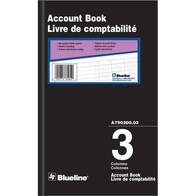 ACCOUNT BOOK 3COL.200P.32L./P. (BLIA790200-3)