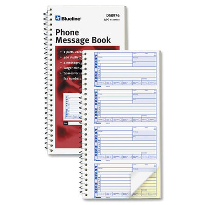 Blueline 400 Message Book (BLID50977)