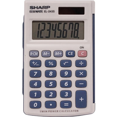 Sharp Calculators Handheld Calculator with Hard Case (SHREL243SB)