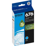 Epson DURABrite Ultra 676 Original Ink Cartridge - Cyan (EPST676XL220S)