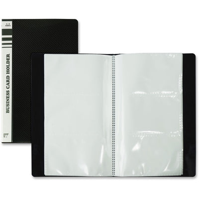 BUS CRD HLDR AZ TABS HOLDS 120 (WNNNC120-BK)