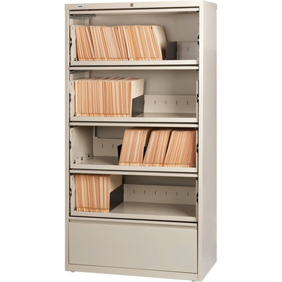 Lorell Fortress Lateral File with Roll-Out Shelf (LLR43512)