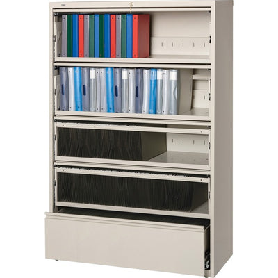 Lorell Fortress Lateral File with Roll-Out Shelf (LLR43516)