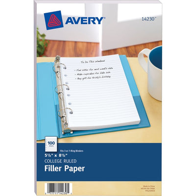 Avery&reg; Filler Paper 5½" x 8½" (AVE14230)