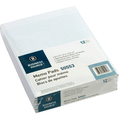 PAD,MEMO,RLD,8.5X11, WHITE (BSN50553)