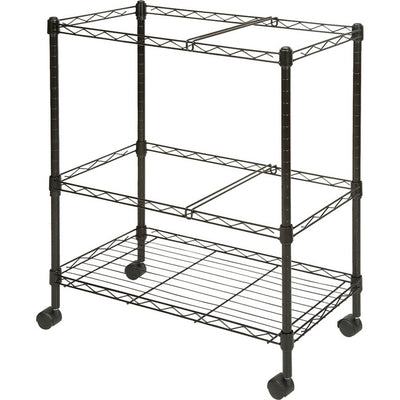Lorell 2-Tier Wire Mobile File Cart (LLR45650)