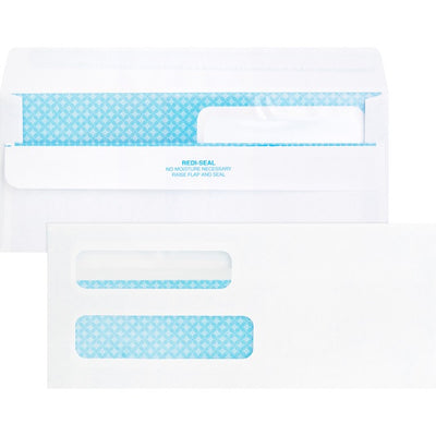 Business Source Double Window No. 8-5/8 Check Envelopes (BSN04650)