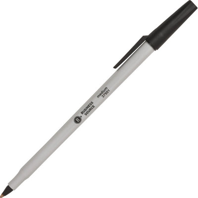 Business Source Medium Point Ballpoint Stick Pens (BSN37501)