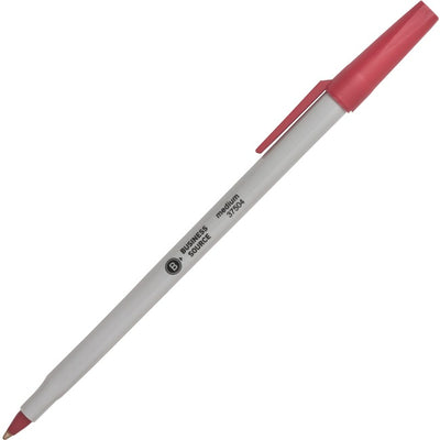 Business Source Medium Point Ballpoint Stick Pens (BSN37504)